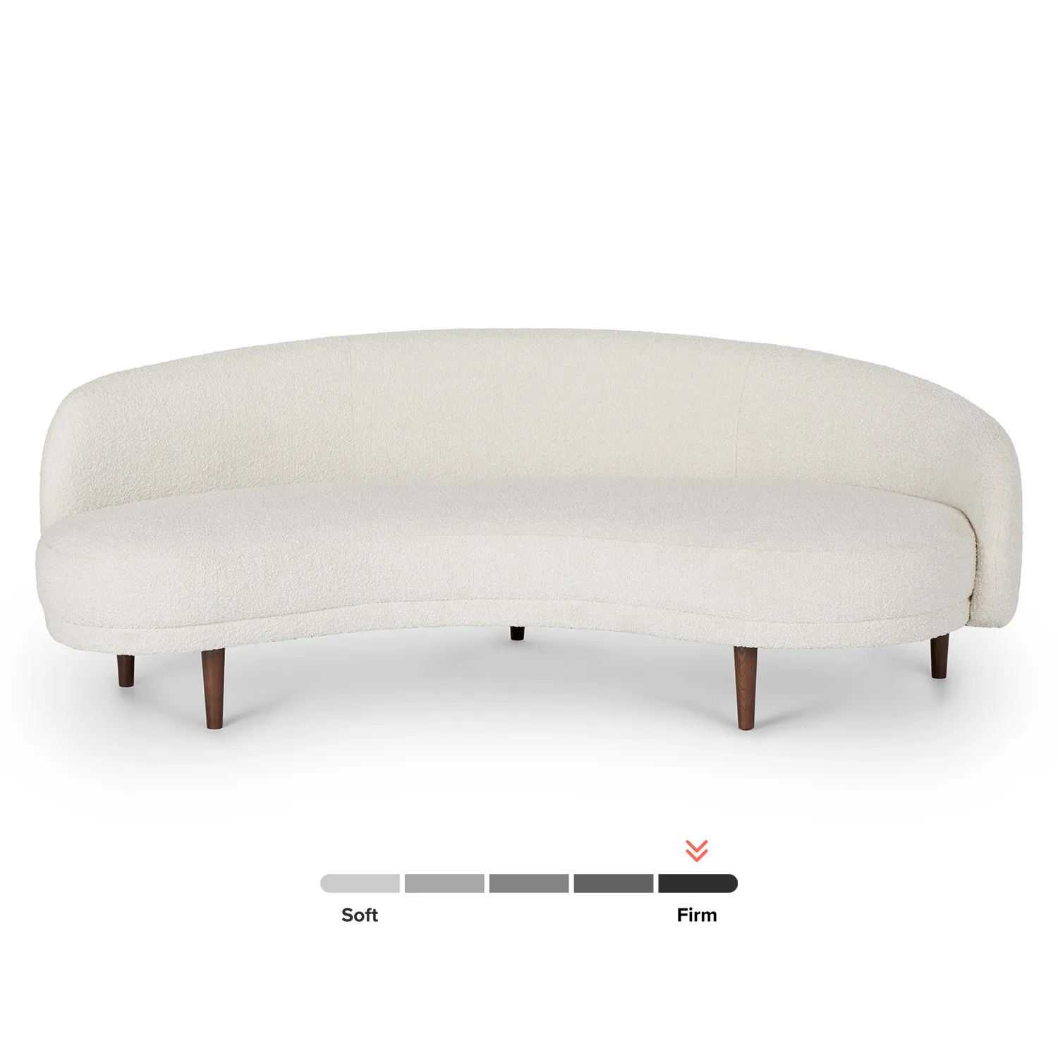 Kayra 87_ Sofa - Ivory Bouclé - Image 5