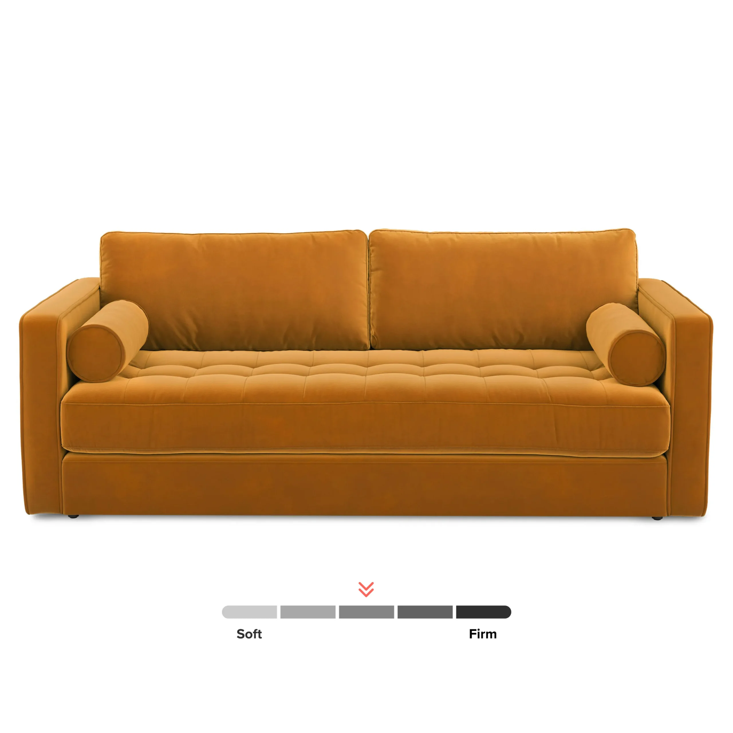 Sven 88_ Tufted Velvet Sofa Bed - Plush Pacific Ginger - Image 5