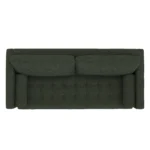 Sven 88_ Grounded Tufted Sofa - Green Wool Bouclé
