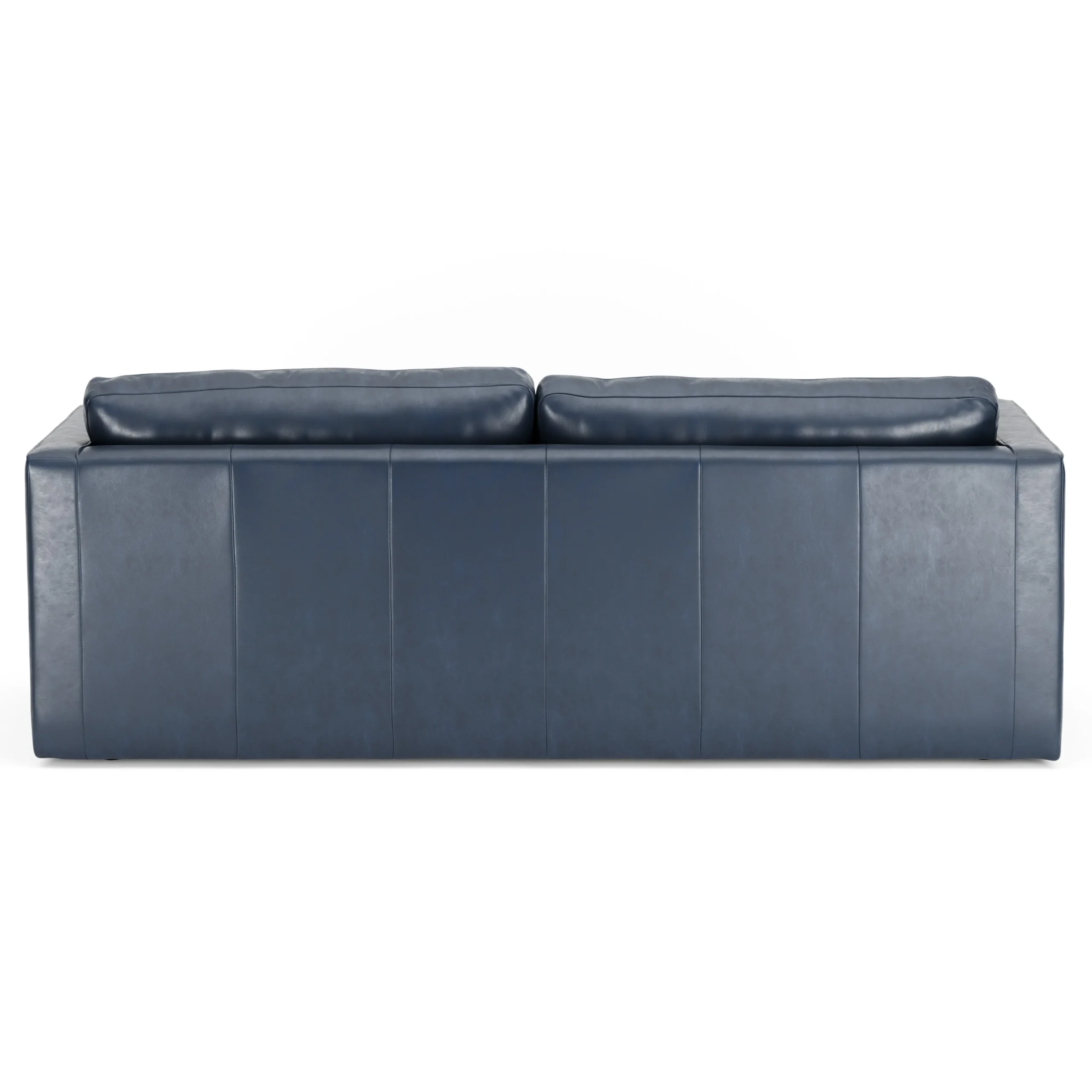 Sven 88_ Grounded Tufted Leather Sofa - Oxford Blue - Image 7