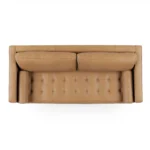 Sven 88_ Grounded Tufted Leather Sofa - Charme Tan