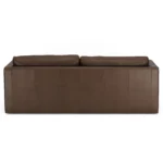 Sven 88_ Grounded Tufted Leather Sofa - Charme Chocolat