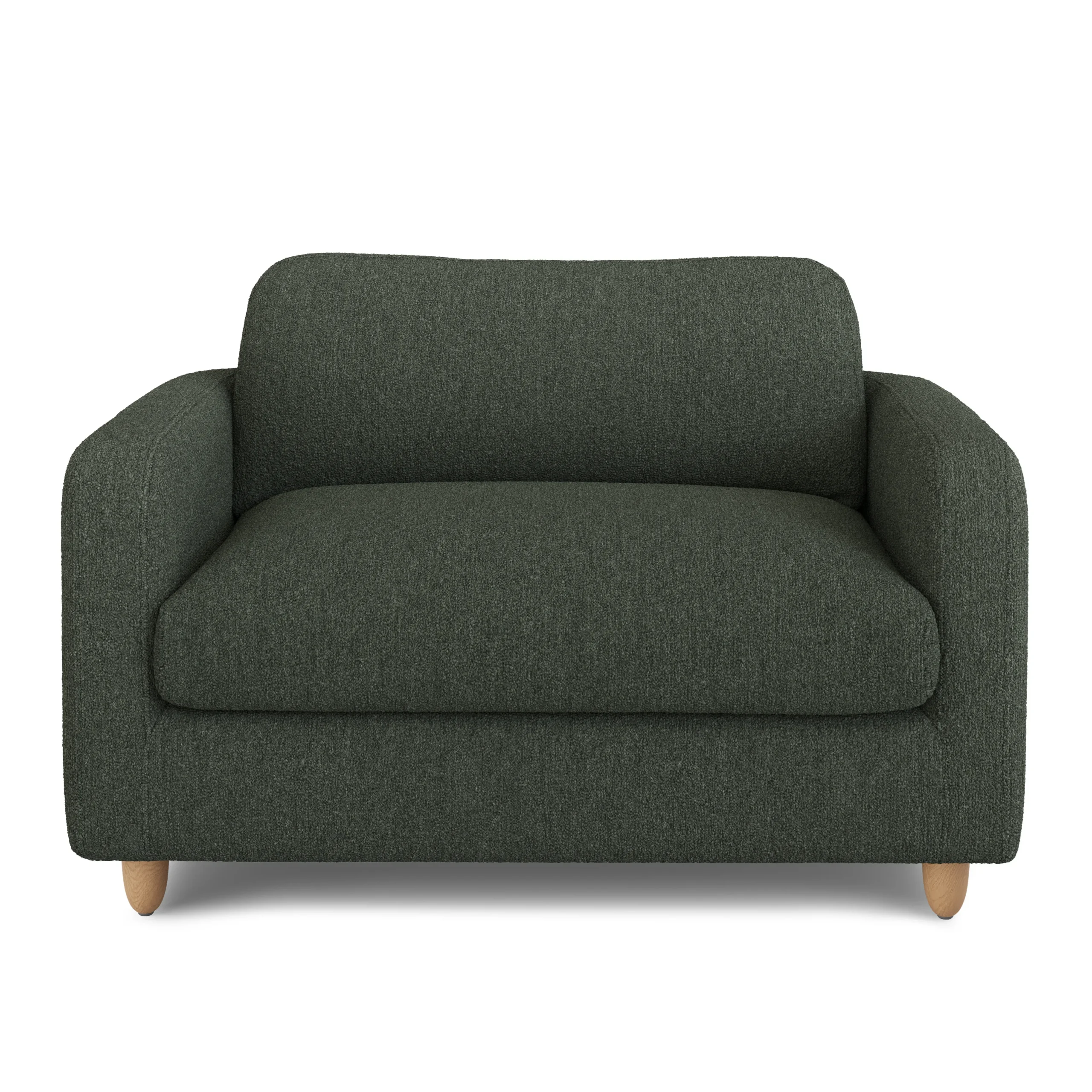 Vati 53_ Sleeper Chair - Green Wool Bouclé - Image 14