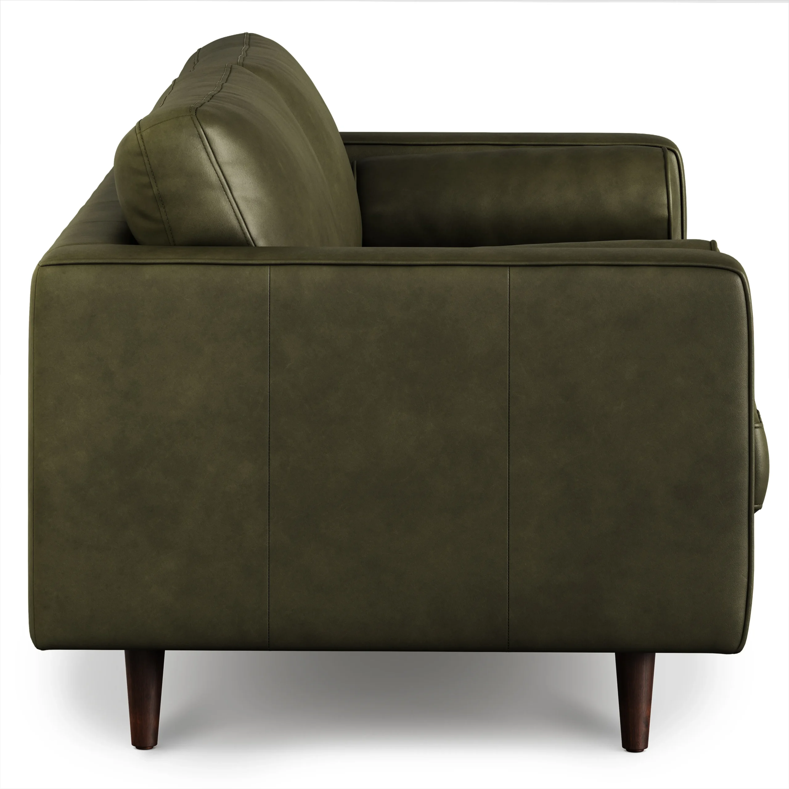 Sven 72_ Tufted Leather Loveseat - Charme Green - Image 10