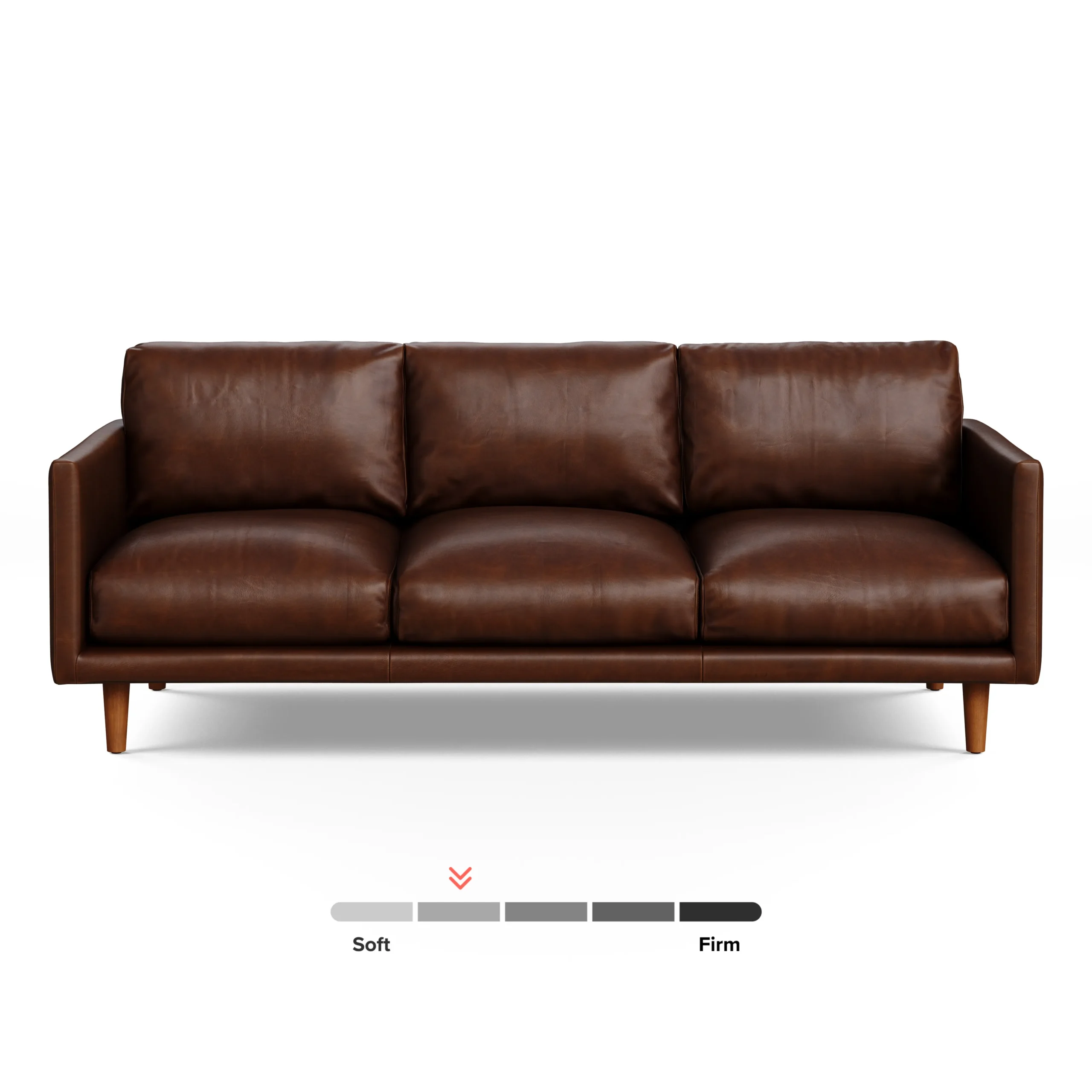 Nirvana 81_ Leather Sofa - Indiana Brown - Image 5