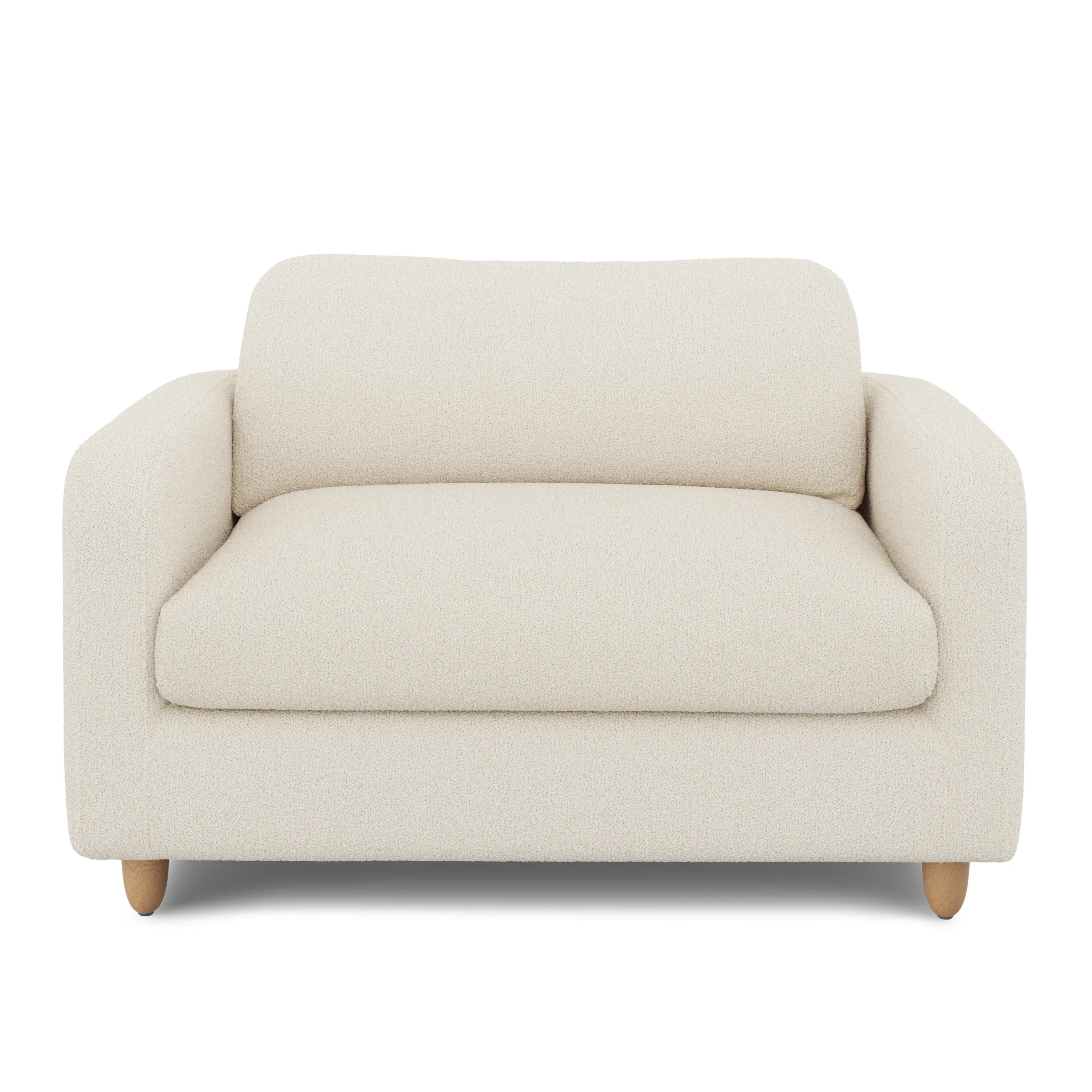 Vati 80_ Sofa Bed - Natural Oak and Ivory Wool Bouclé - Image 14
