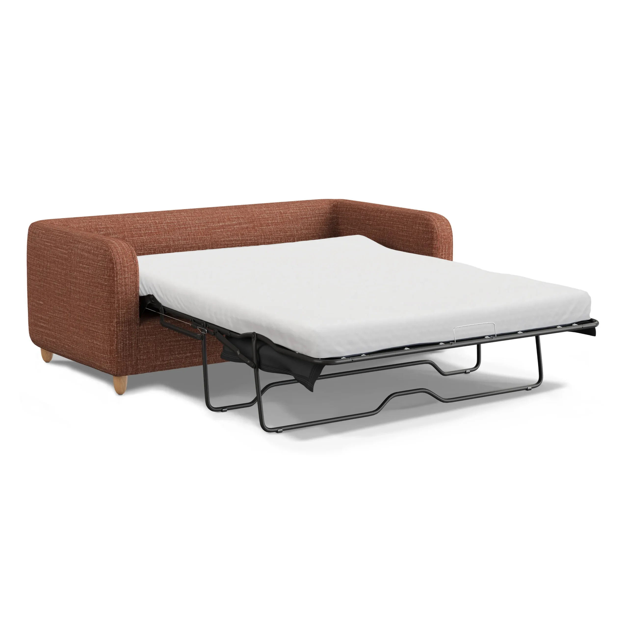 Vati 80_ Sofa Bed - Natural Oak and Napa Rust - Image 5