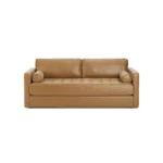 Sven 88_ Tufted Leather Sofa Bed - Charme Tan