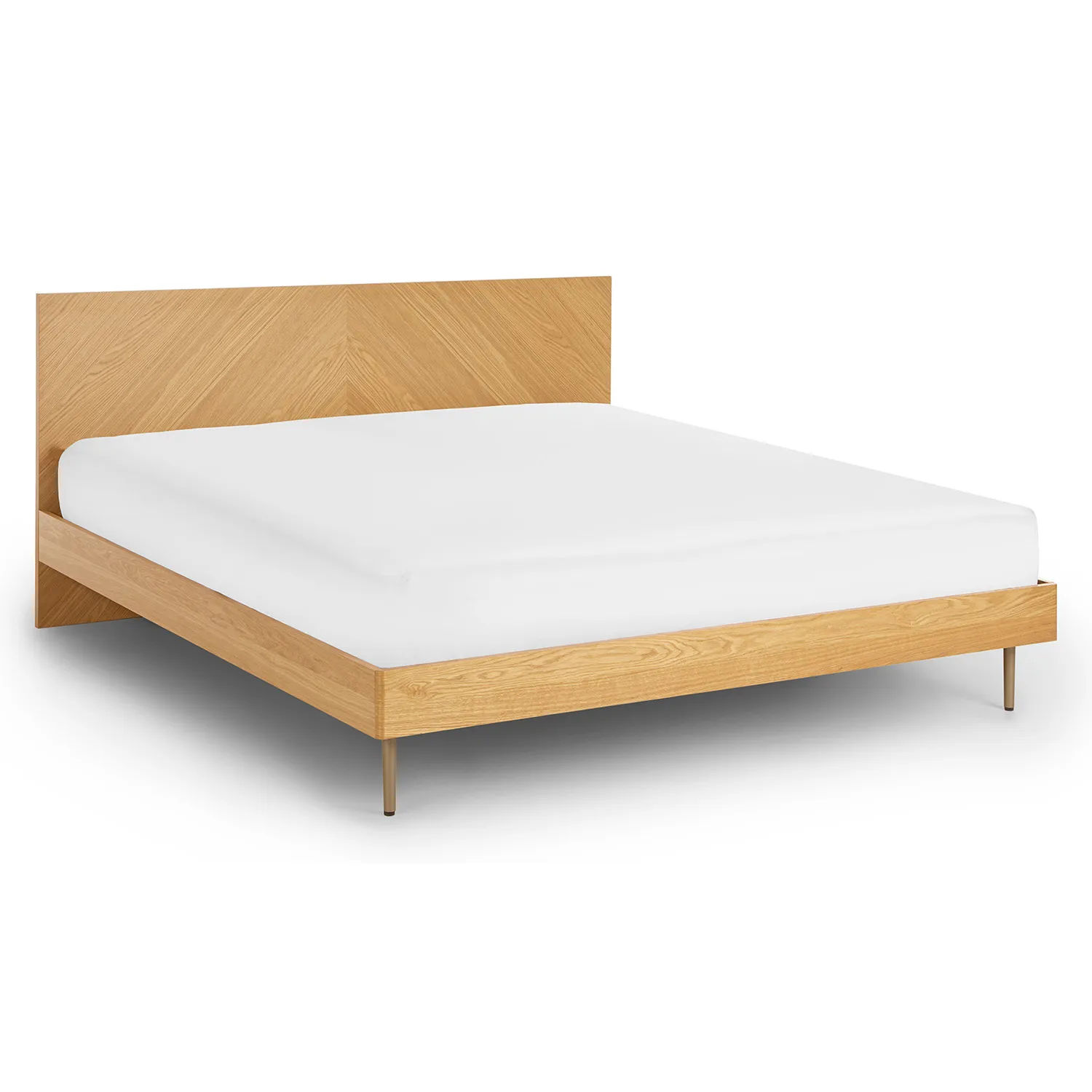 Nera King Low Profile Bed - Oak - Image 5