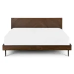 Nera King Low Profile Bed - Walnut