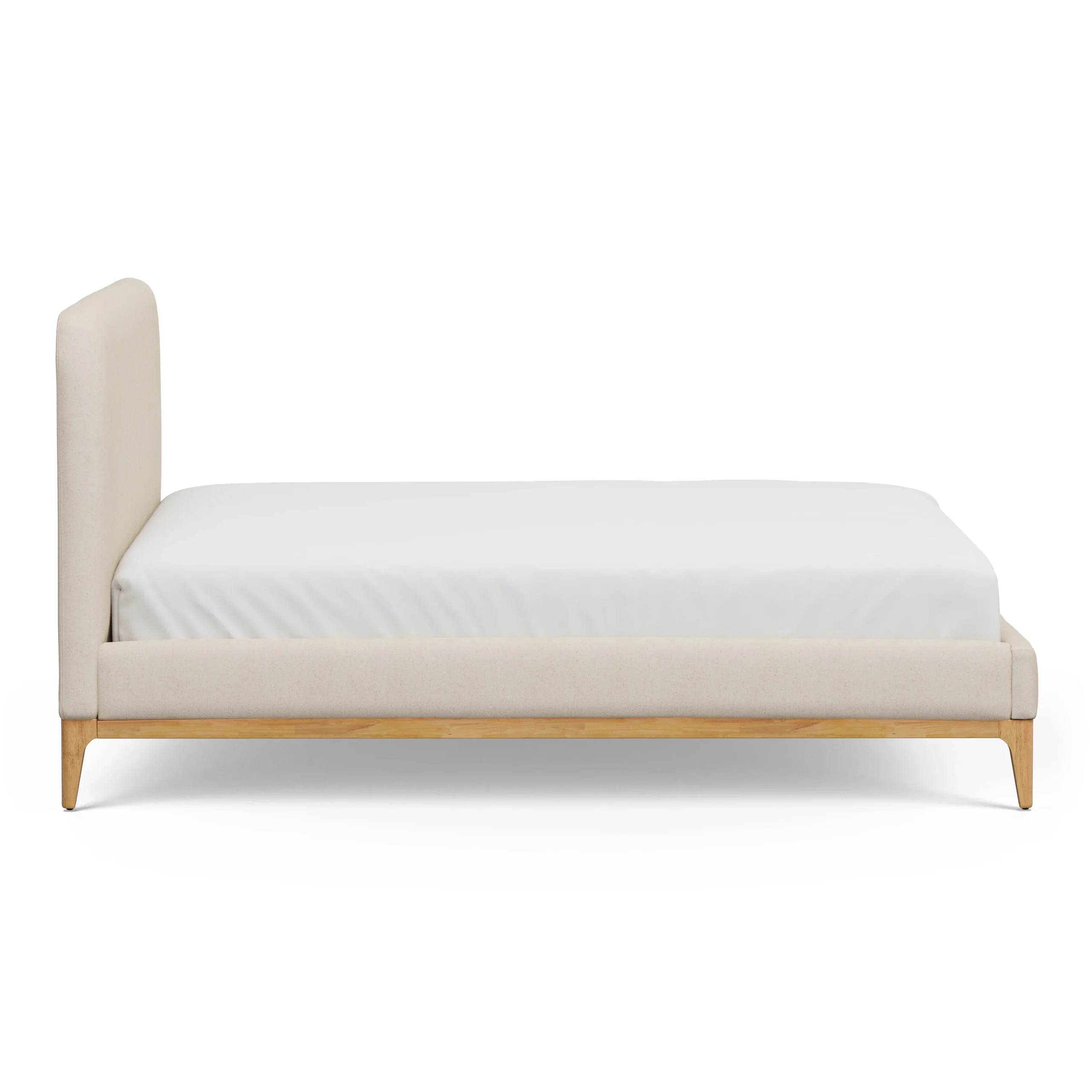 Rosin King Upholstered Bed - Natural Oak and Sand Ivory - Image 10