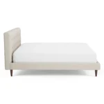 Sven King Tufted Bed - Biscuit Cream