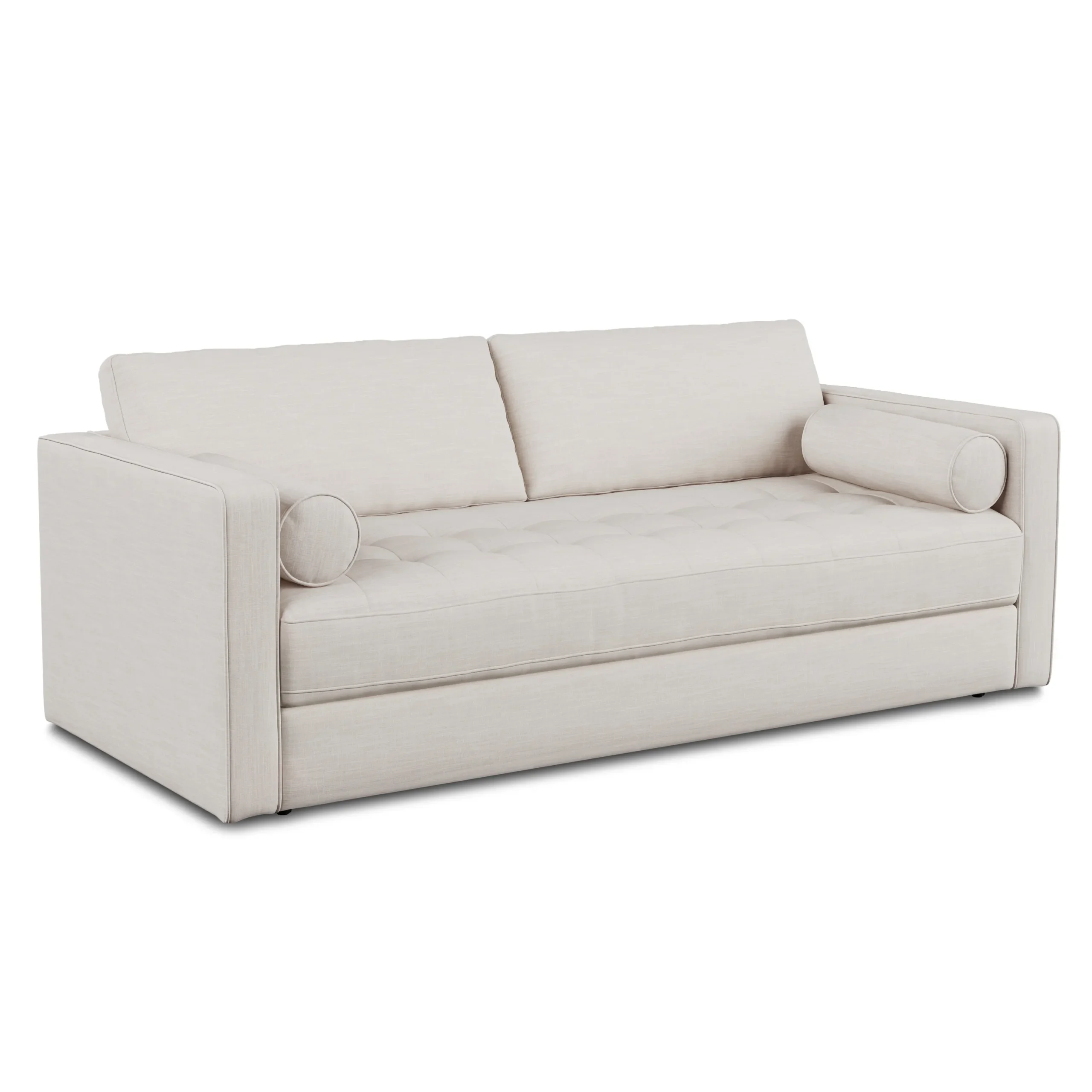Sven 88_ Tufted Sofa Bed - Biscuit Cream - Image 5