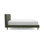 Sven King Tufted Velvet Bed - Plush Pacific Green