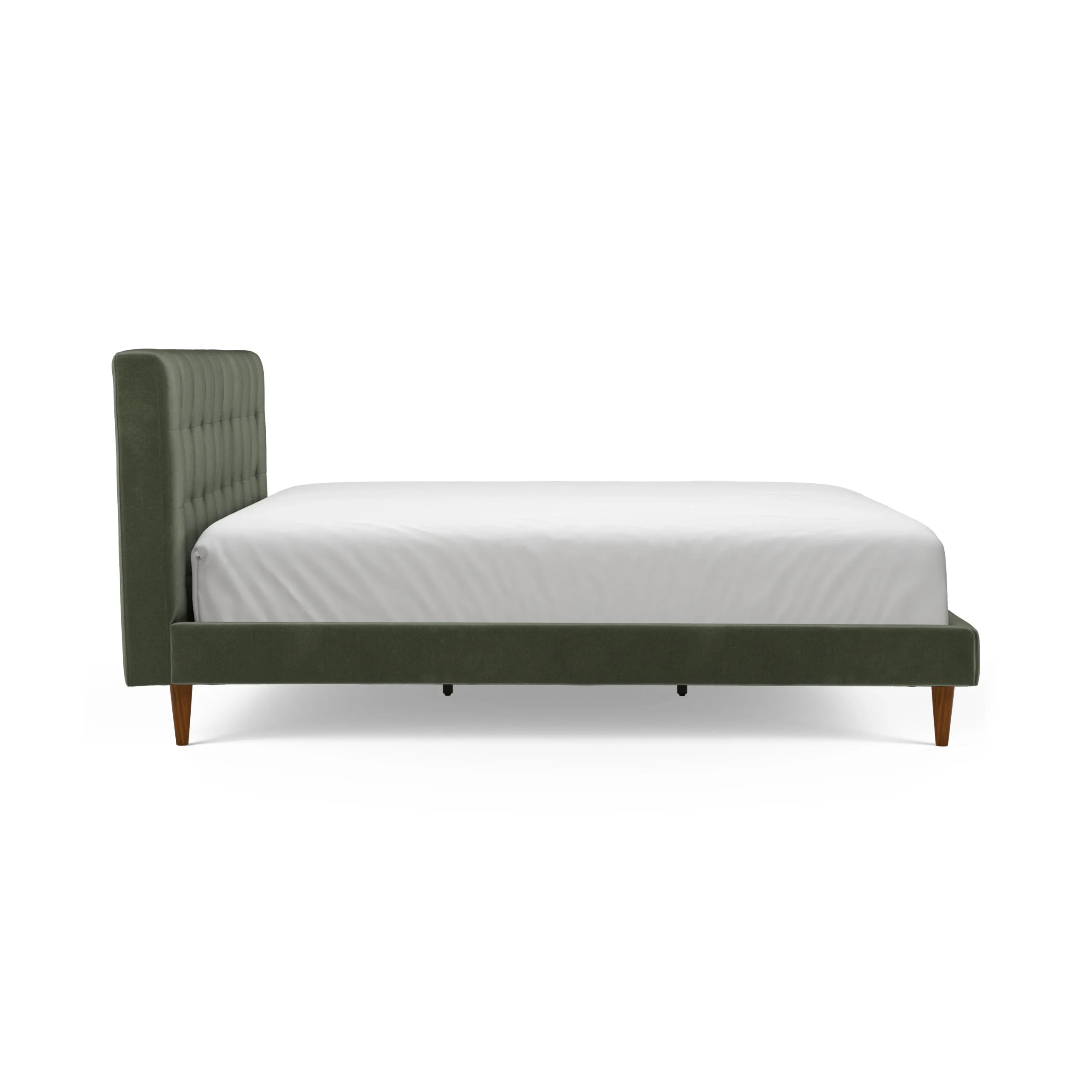Sven King Tufted Velvet Bed - Plush Pacific Green - Image 6