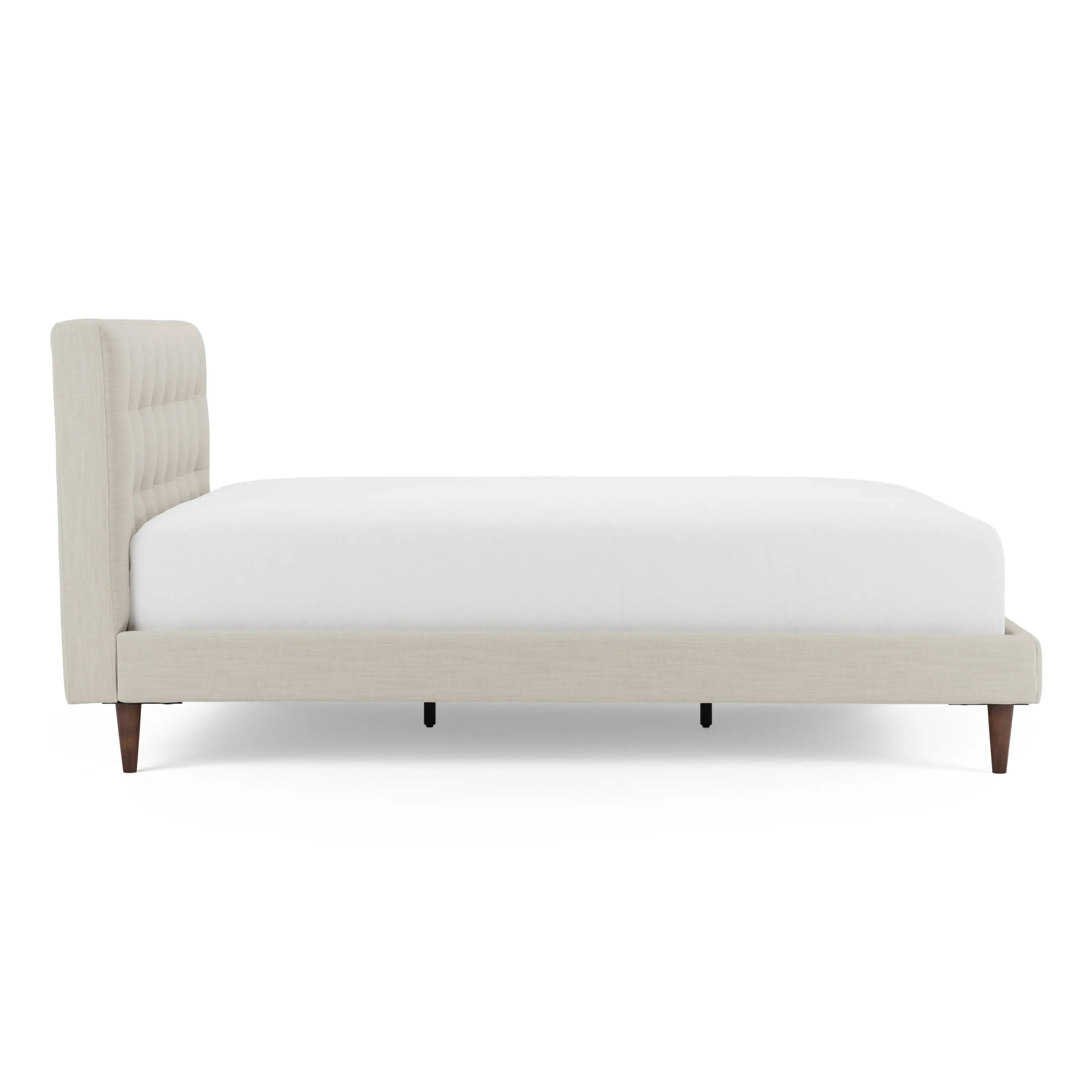 Sven Queen Tufted Bed - Biscuit Cream - Image 9