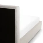 Sven Queen Tufted Storage Bed - Birch Ivory