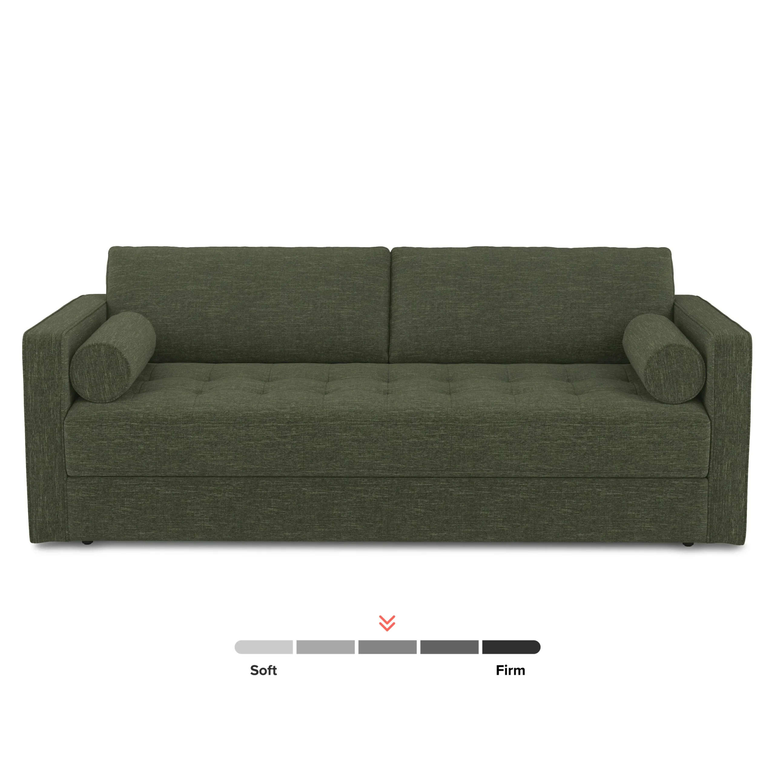 Sven 88_ Tufted Sofa Bed - Fir Green - Image 5