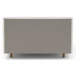 Tessu Full Low Profile Upholstered Bed - Napa White