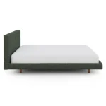 Tessu King Low Profile Upholstered Bed - Green Wool Bouclé