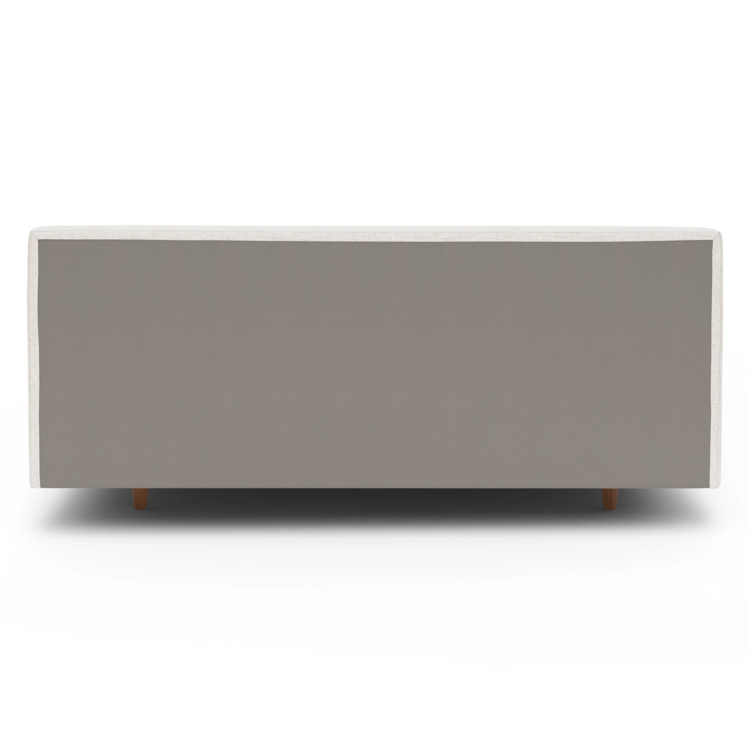 Tessu King Low Profile Upholstered Bed - Napa White - Image 7