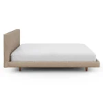 Tessu King Low Profile Upholstered Bed - Sandstone Wool Bouclé