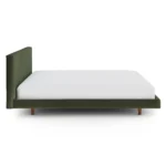Tessu King Low Profile Velvet Bed - Hale Fir Green