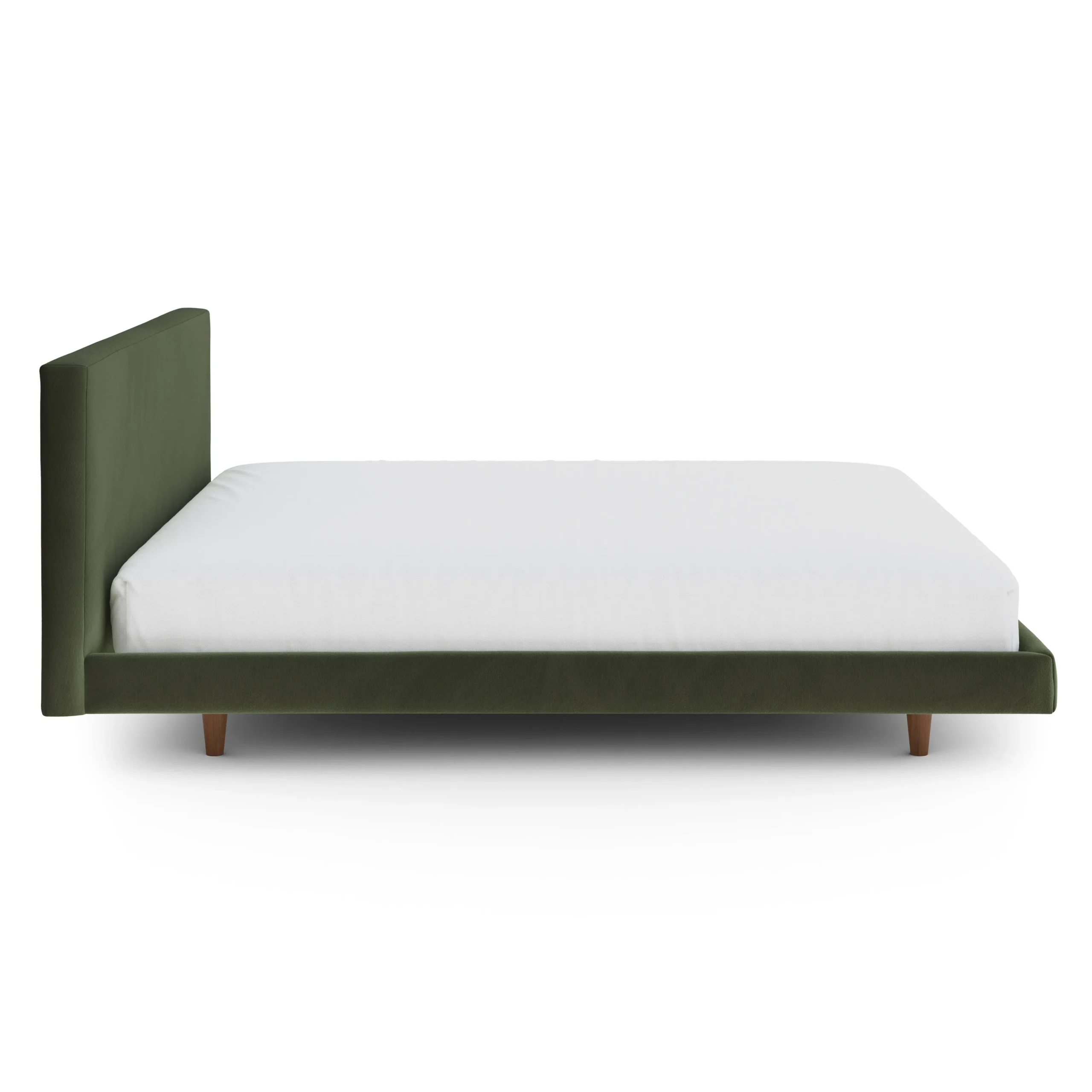 Tessu King Low Profile Velvet Bed - Hale Fir Green - Image 8