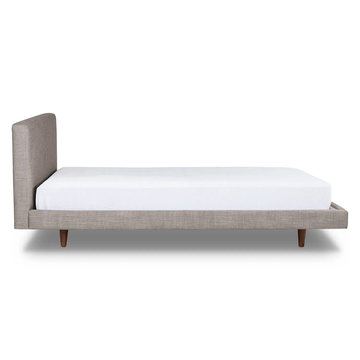 Tessu Queen Low Profile Upholstered Bed - Glaze Gray - Image 9