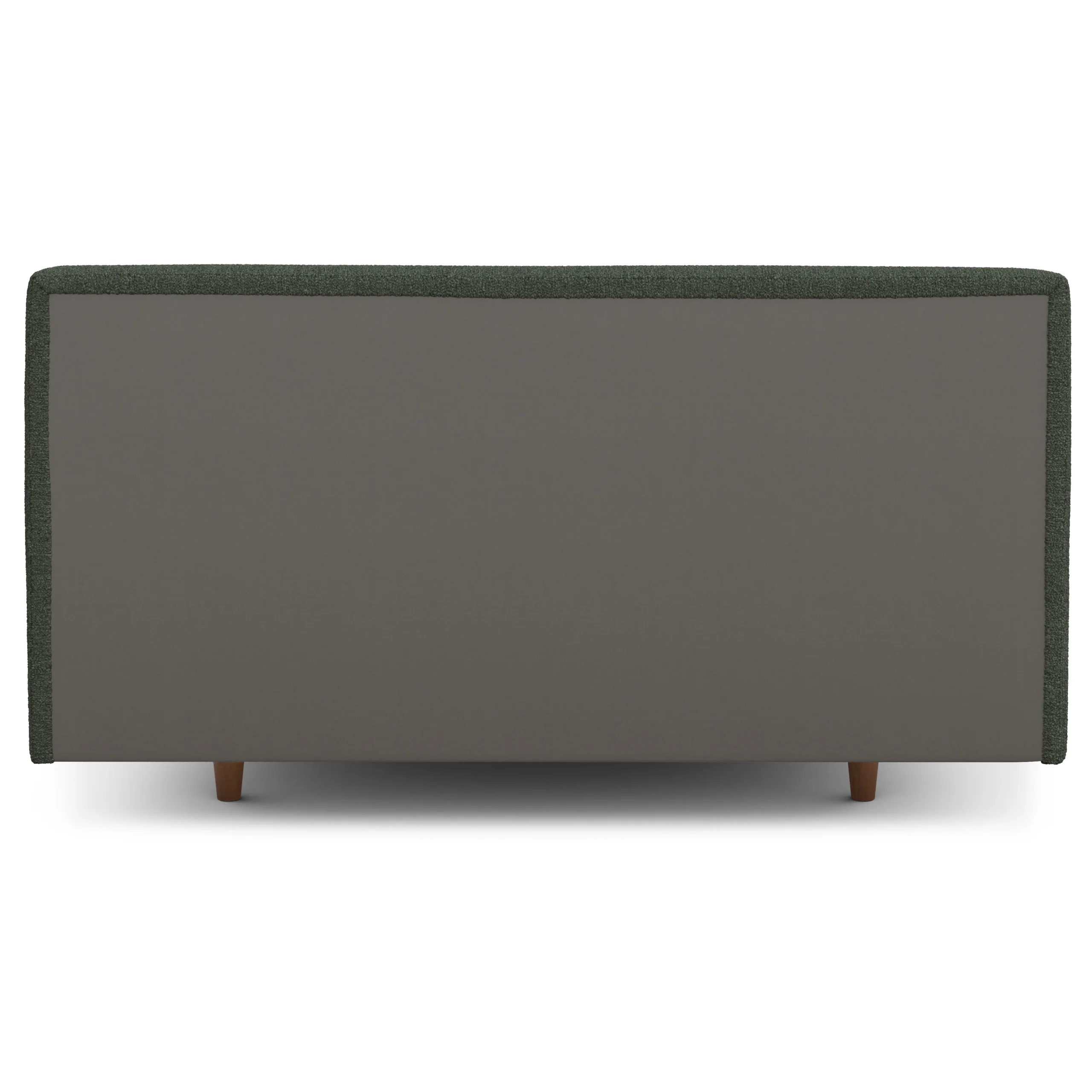 Tessu Queen Low Profile Upholstered Bed - Green Wool Bouclé - Image 7