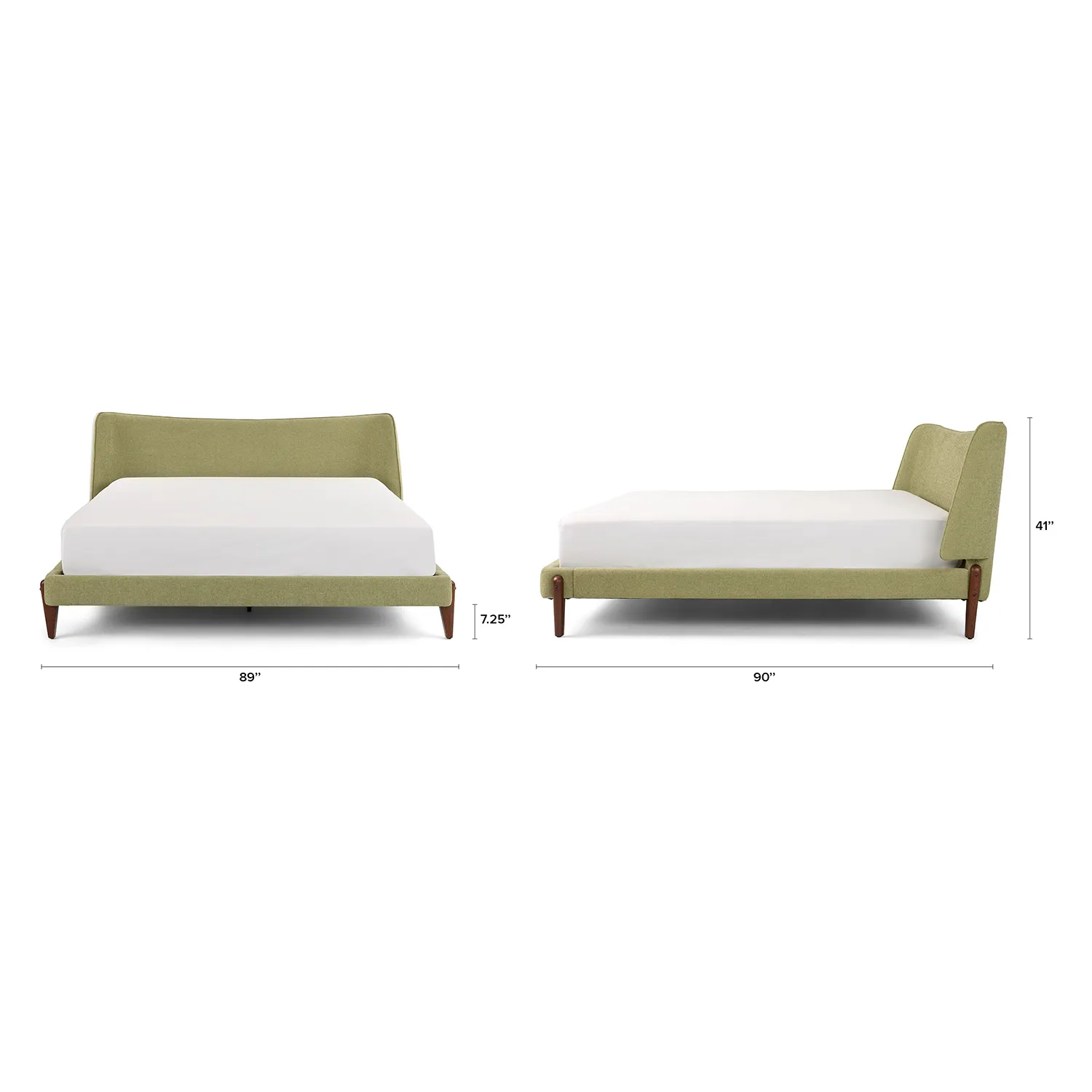 Uden King Upholstered Bed - Light Willow Green - Image 11