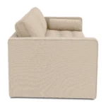 Sven 88_ Tufted Sofa Bed - Ratine Buff