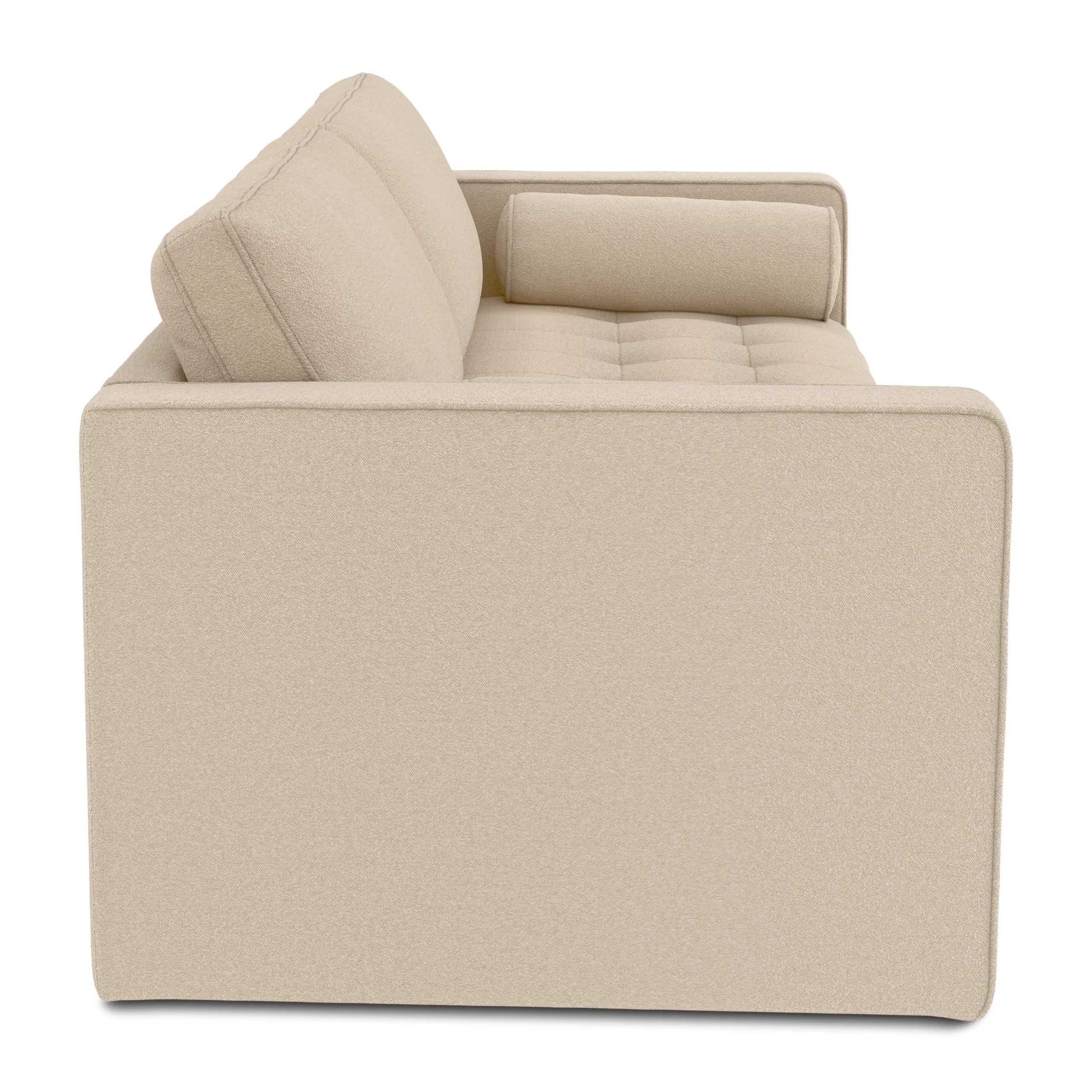 Sven 88_ Tufted Sofa Bed - Ratine Buff - Image 14
