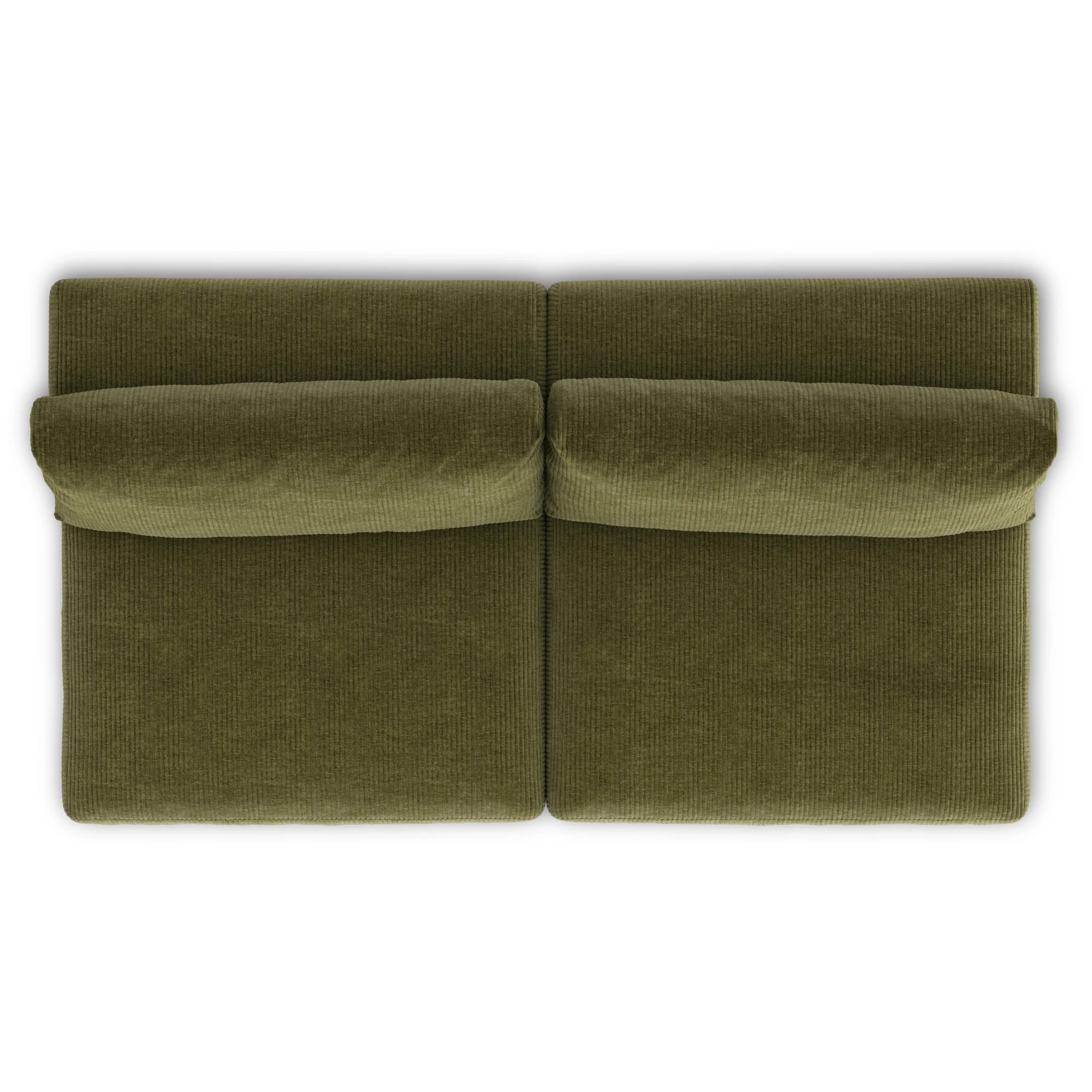 Beta 79_ Armless Modular Sofa - Cypress Green - Image 7