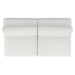 Beta 79_ Armless Modular Sofa - Quartz White