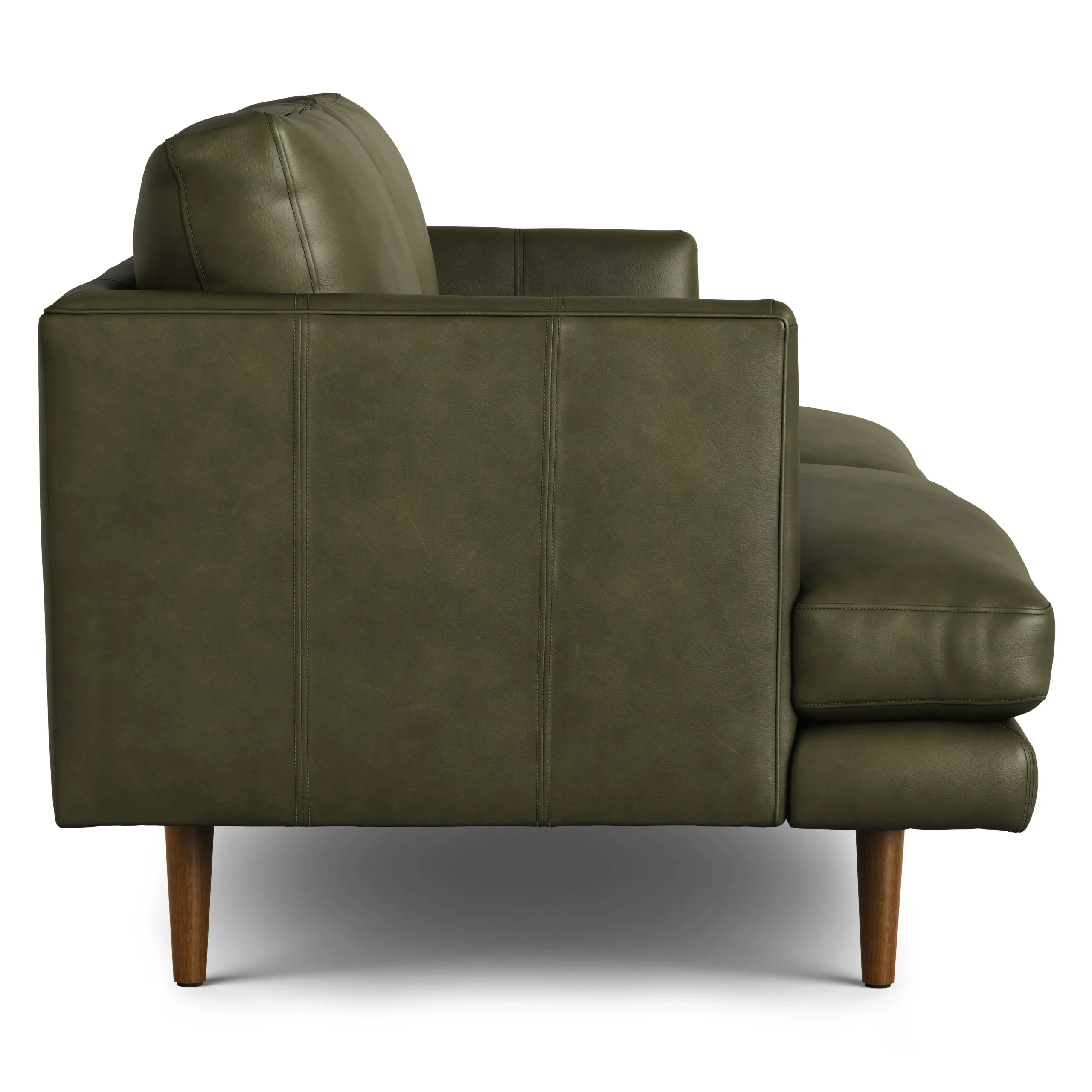 Burrard 67_ Leather Loveseat - Charme Green - Image 8