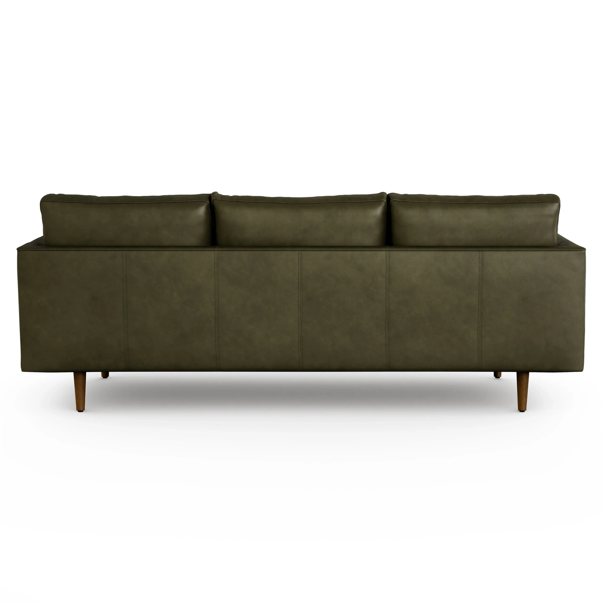 Burrard 83.5_ Leather Sofa - Charme Green - Image 2
