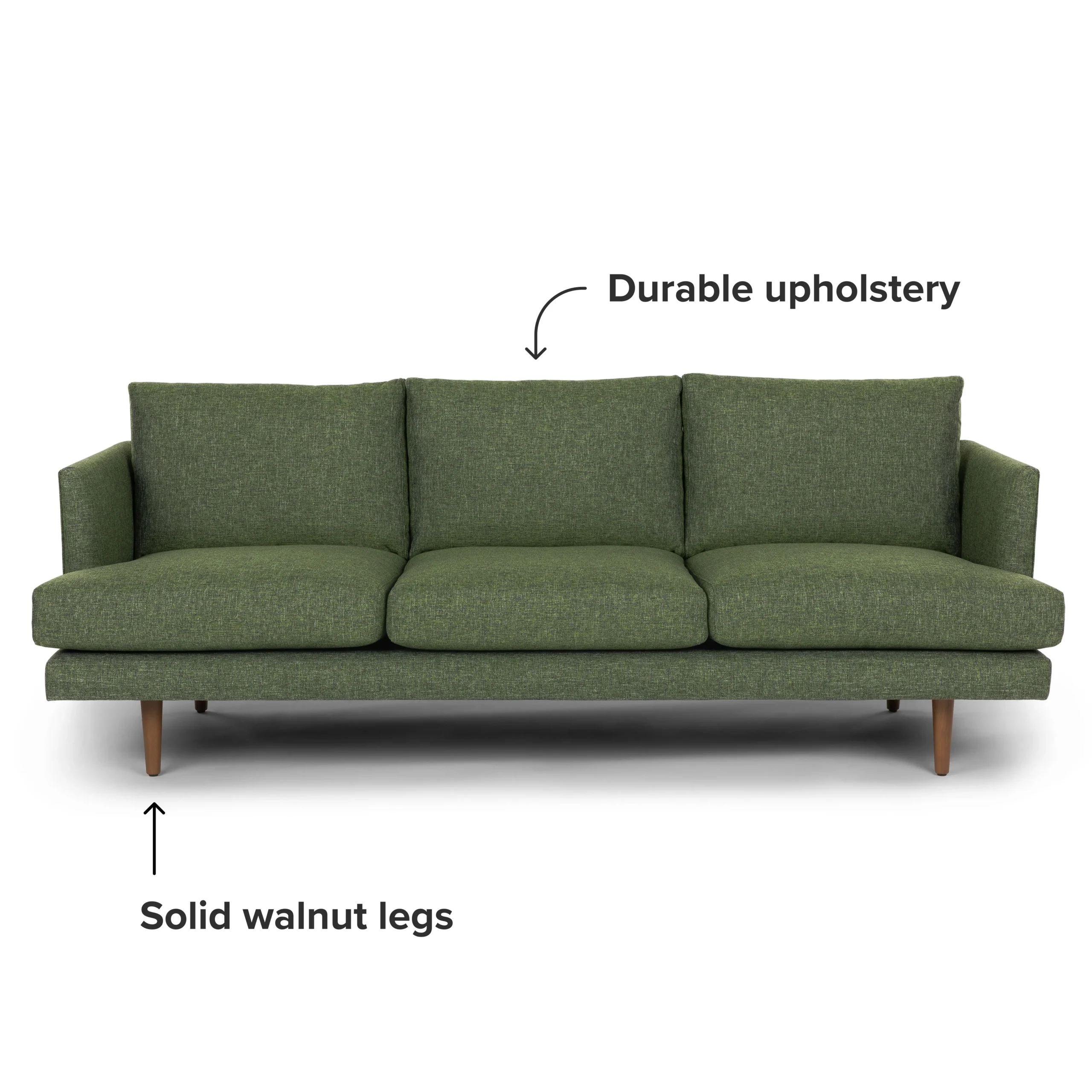 Burrard 83.5_ Sofa - Forest Green - Image 6