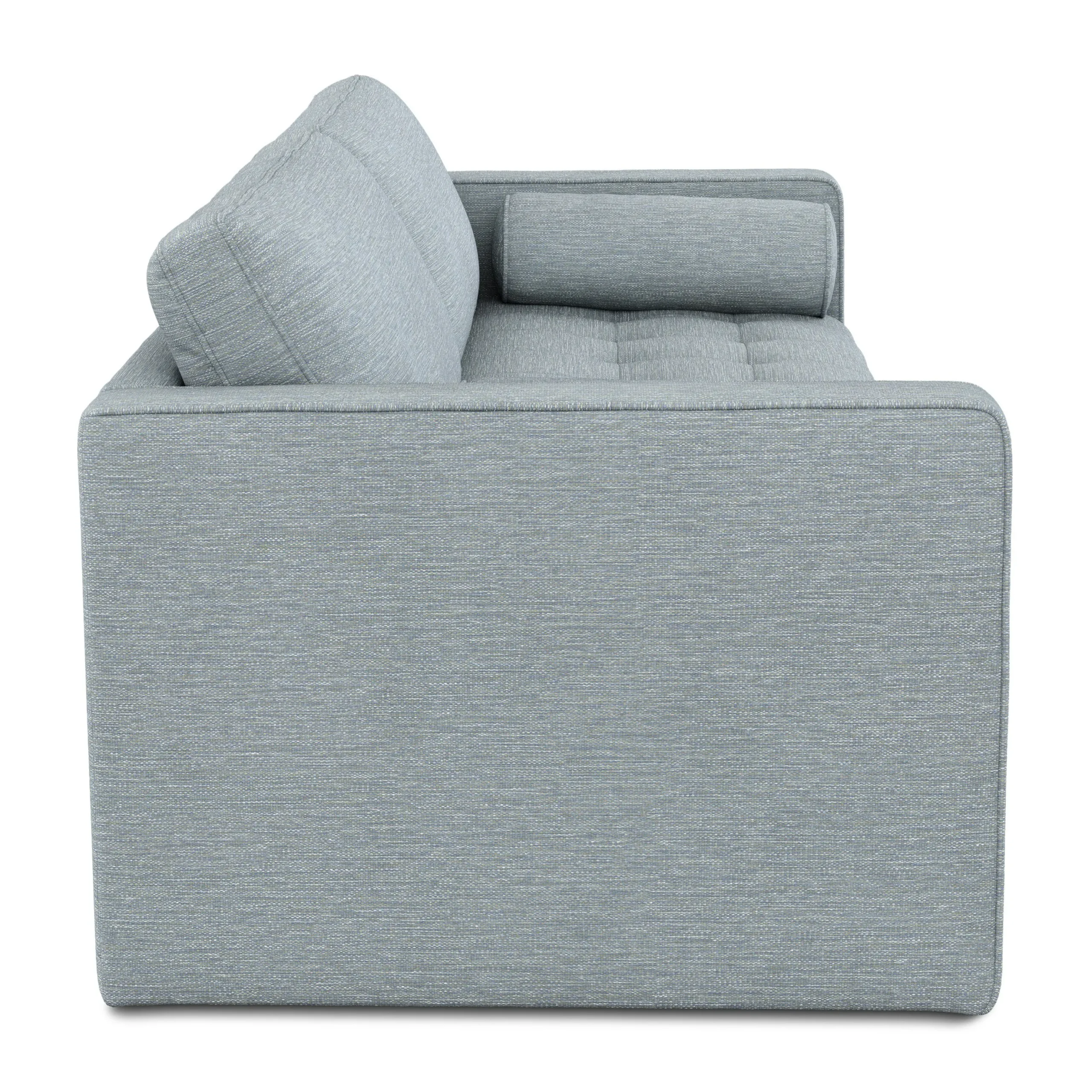 Sven 88_ Tufted Sofa Bed - Silver Light Blue - Image 6