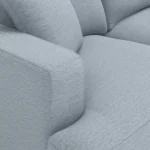 Dawn 93_ Sofa - Silver Light Blue