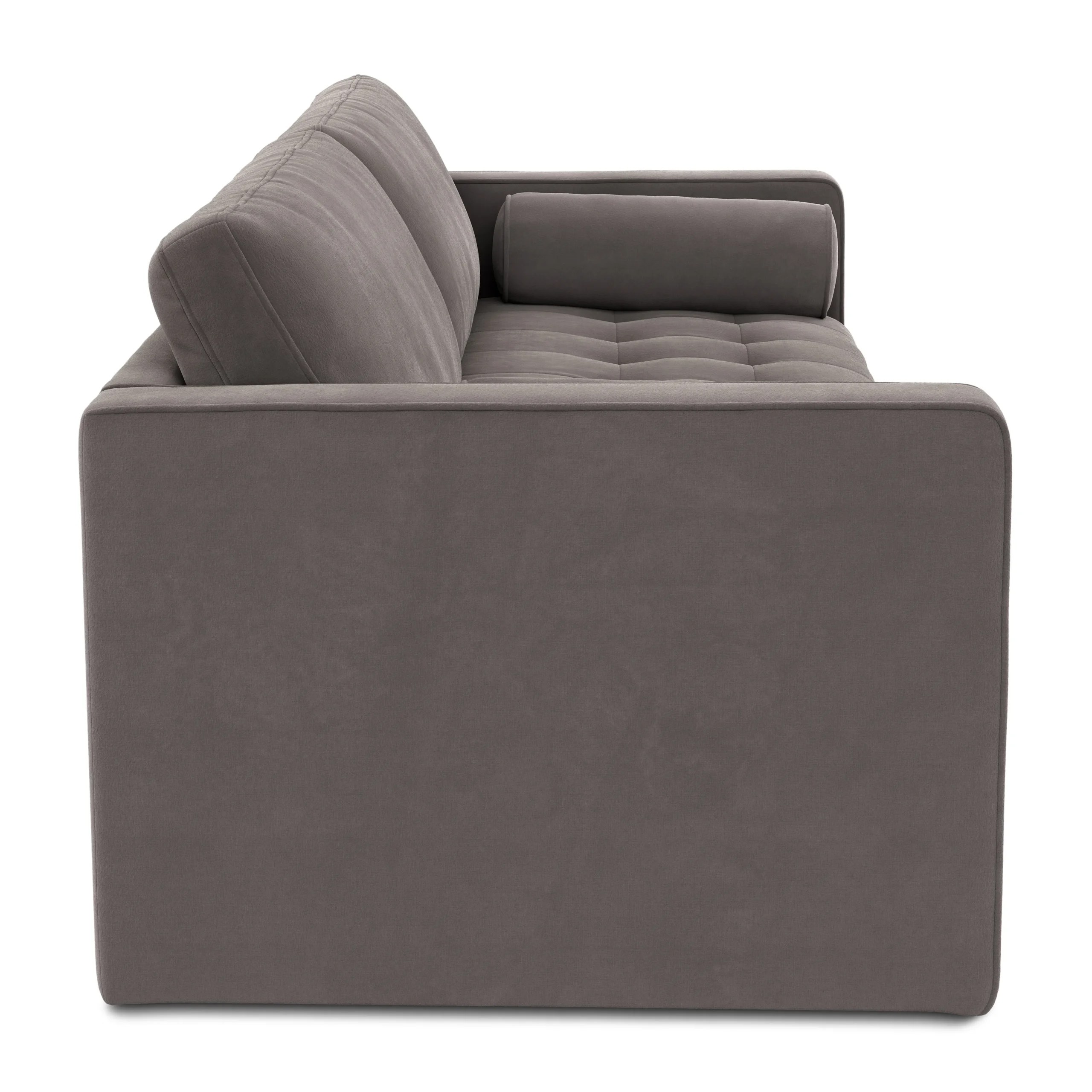 Sven 88_ Tufted Velvet Sofa Bed - Hale Warm Gray - Image 6