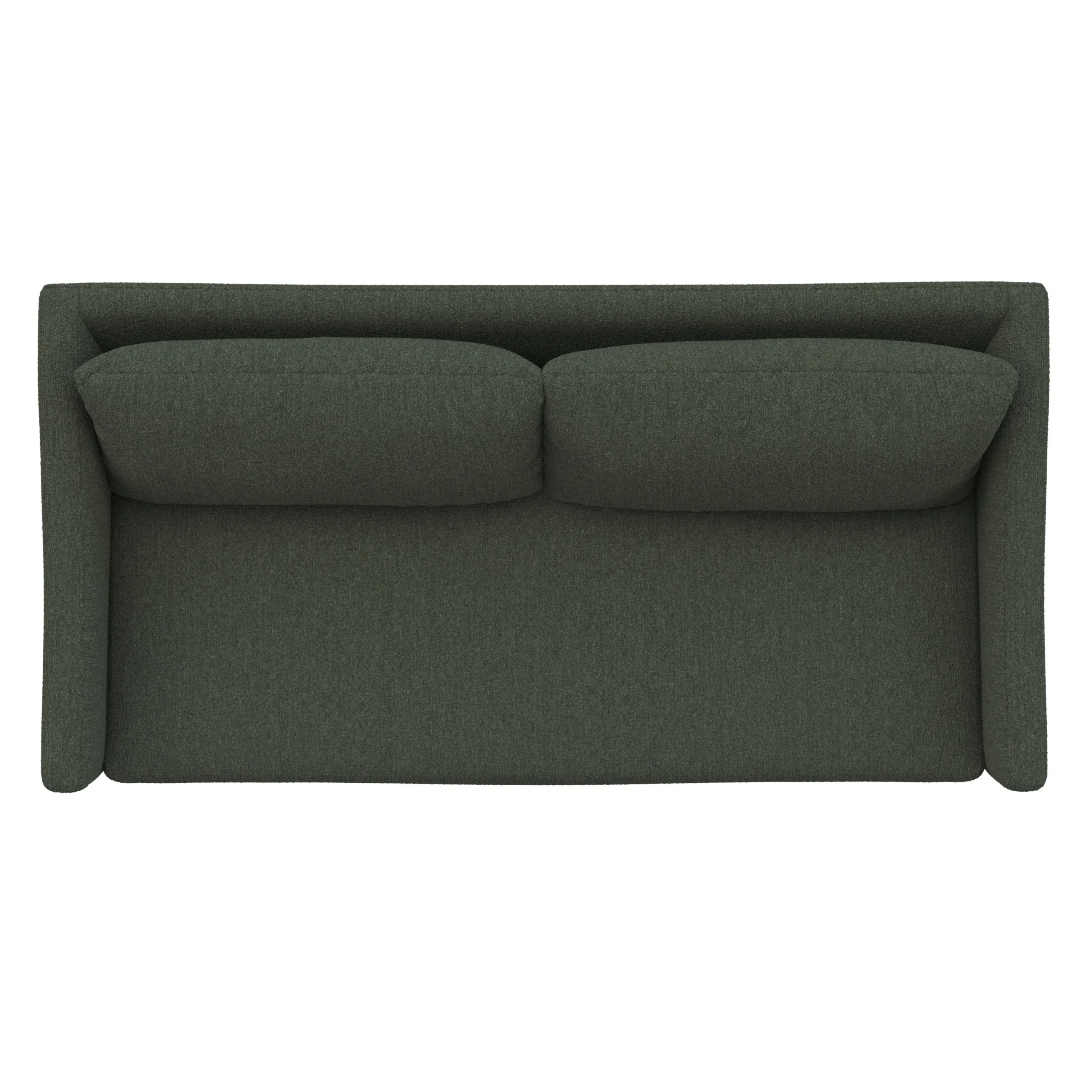 Landry 72_ Loveseat - Green Wool Bouclé - Image 6