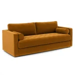 Sven 88_ Grounded Tufted Velvet Sofa - Plush Pacific Ginger