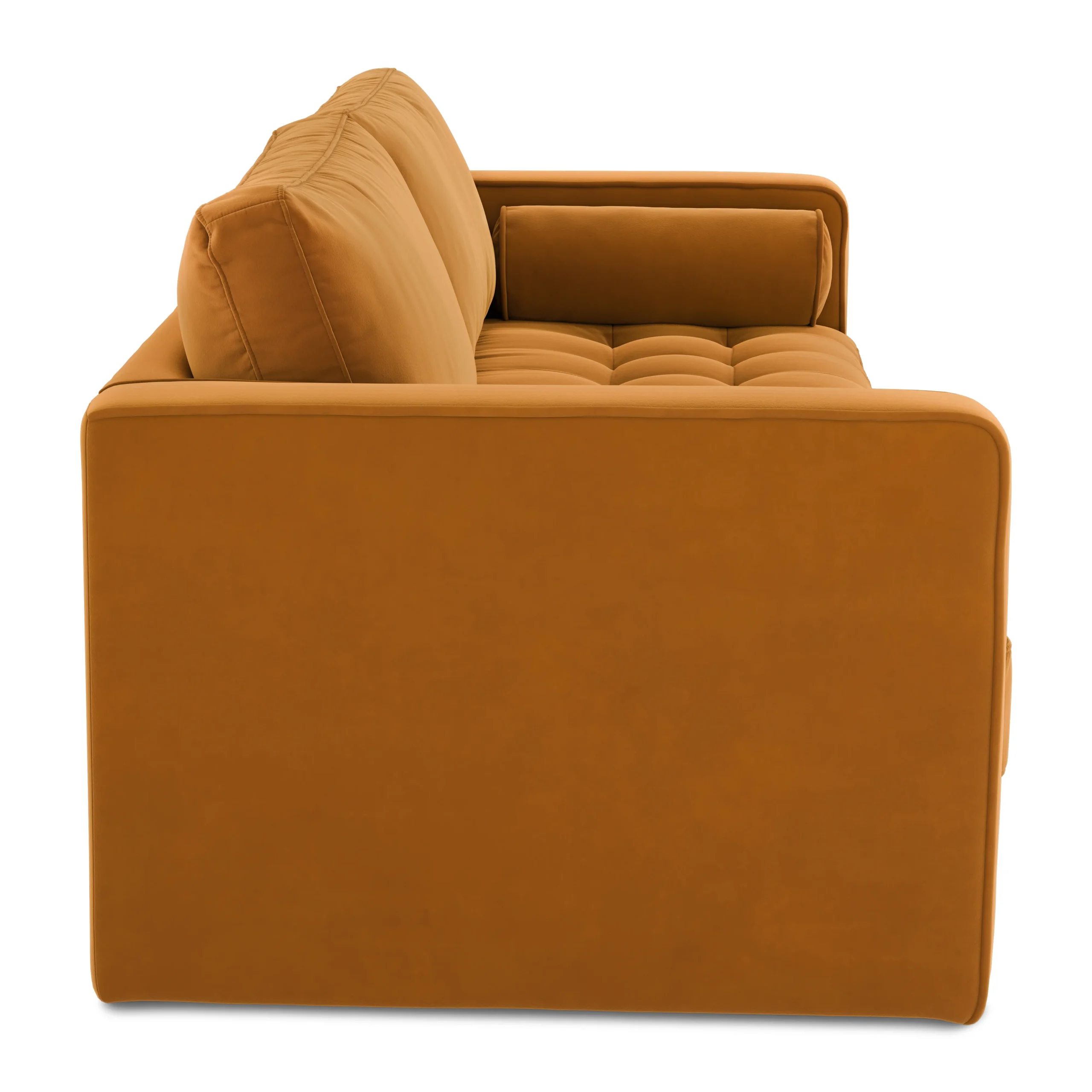 Sven 88_ Tufted Velvet Sofa Bed - Plush Pacific Ginger - Image 15