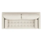 Sven 88_ Grounded Tufted Sofa - Ivory Wool Bouclé