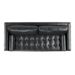 Sven 88_ Grounded Tufted Leather Sofa - Oxford Black