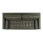 Sven 88_ Grounded Tufted Leather Sofa - Charme Green