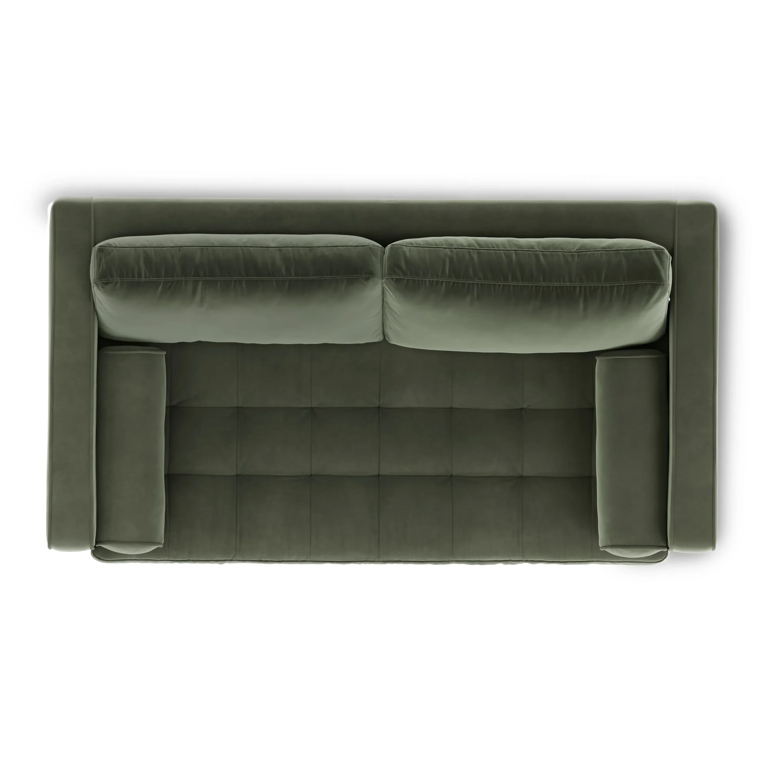 Sven 72_ Tufted Velvet Loveseat - Plush Pacific Green - Image 10