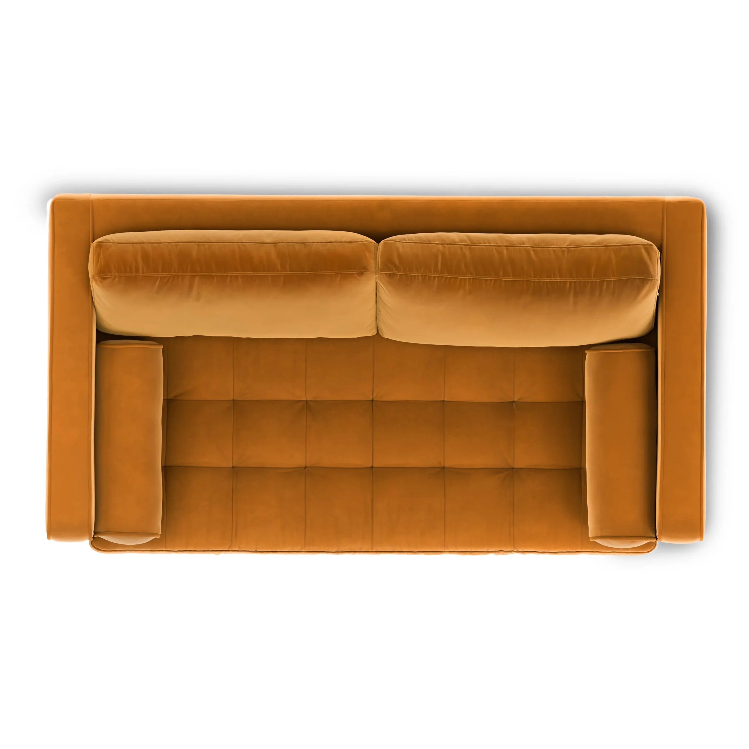 Sven 72_ Tufted Velvet Loveseat - Plush Pacific Ginger - Image 10
