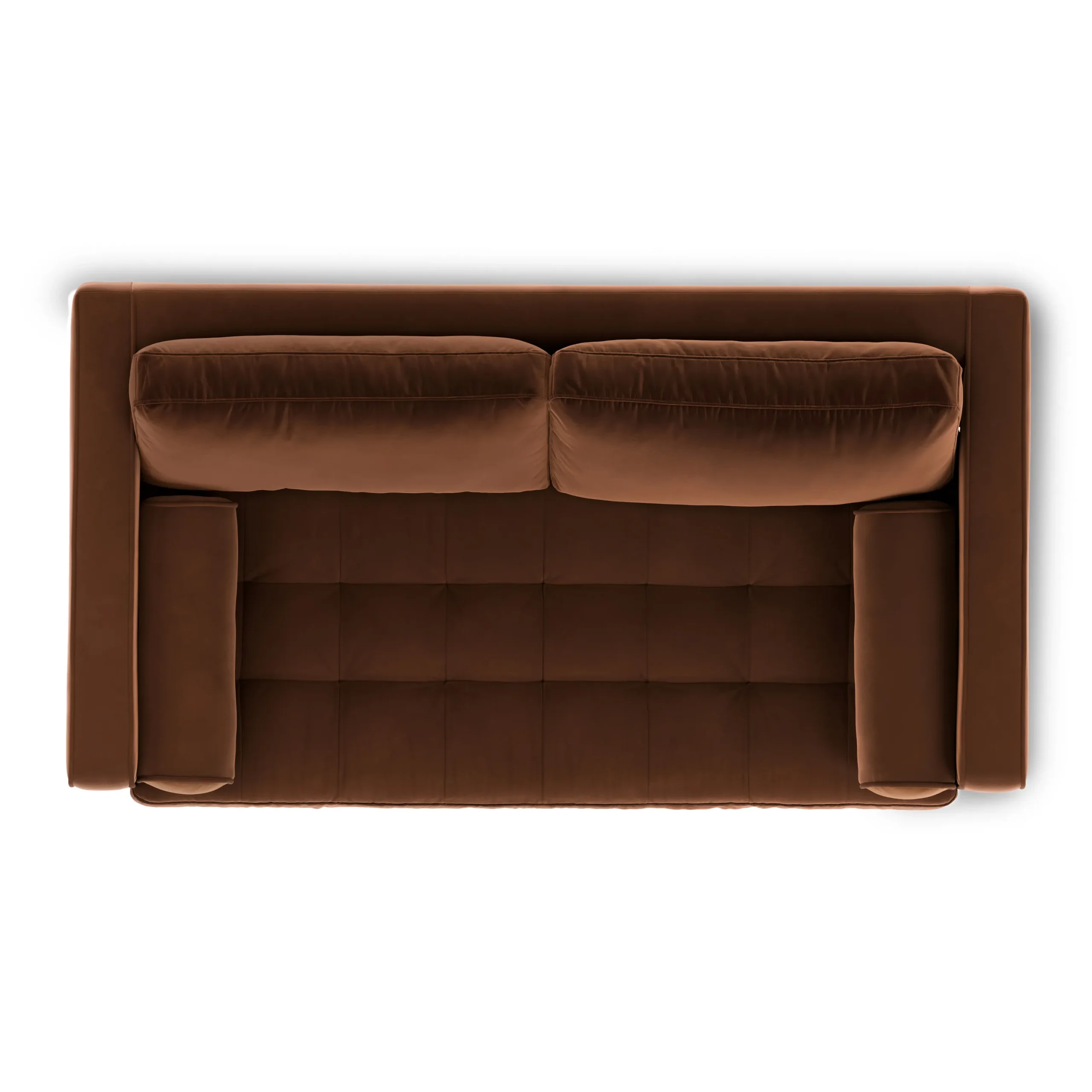 Sven 72_ Tufted Velvet Loveseat - Plush Pacific Brown - Image 8